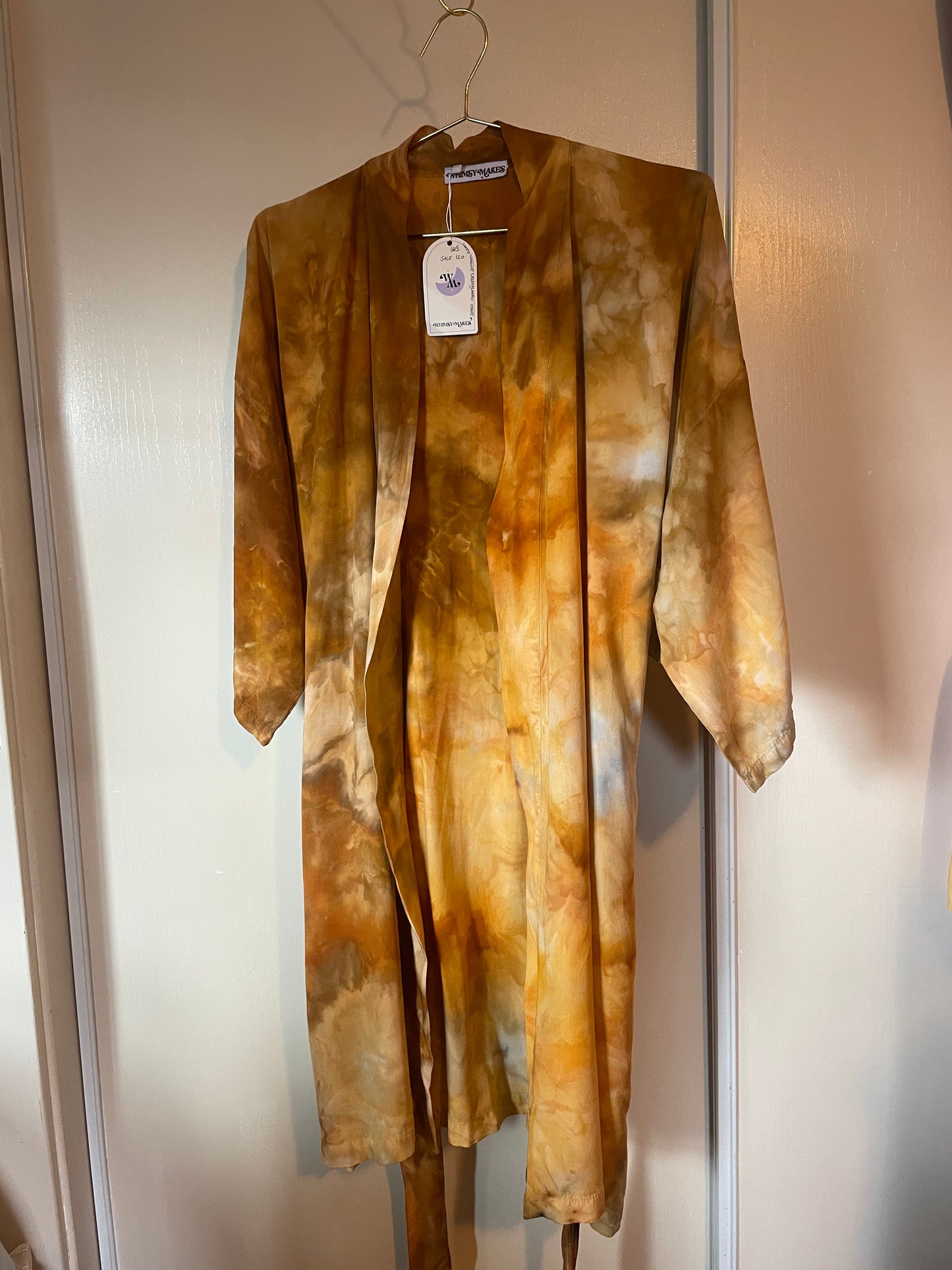 Hand Dyed Abstract Robe