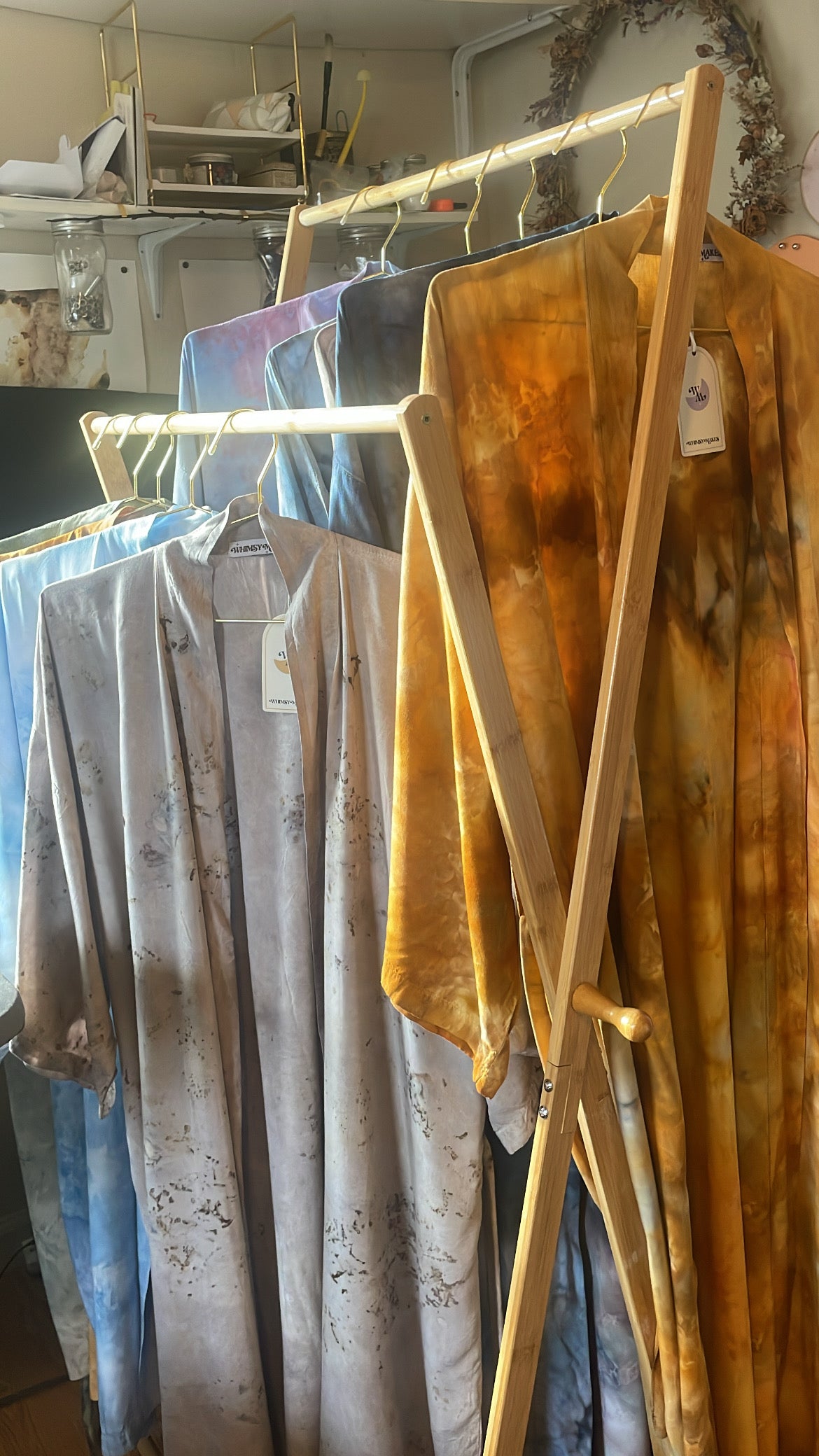 Hand Dyed Abstract Robe